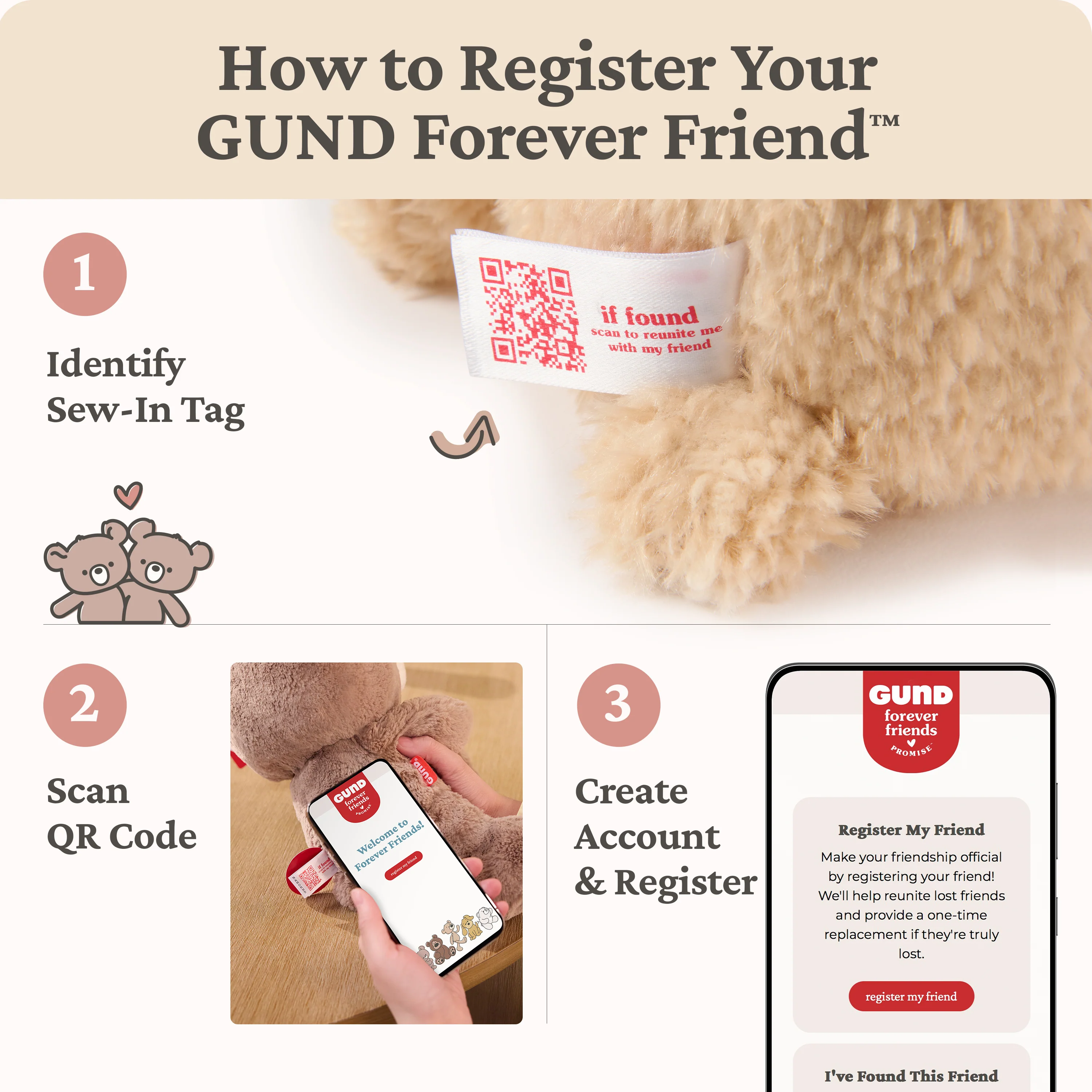 GUND Forever Friends Promise: Philbin Bear - Image 8