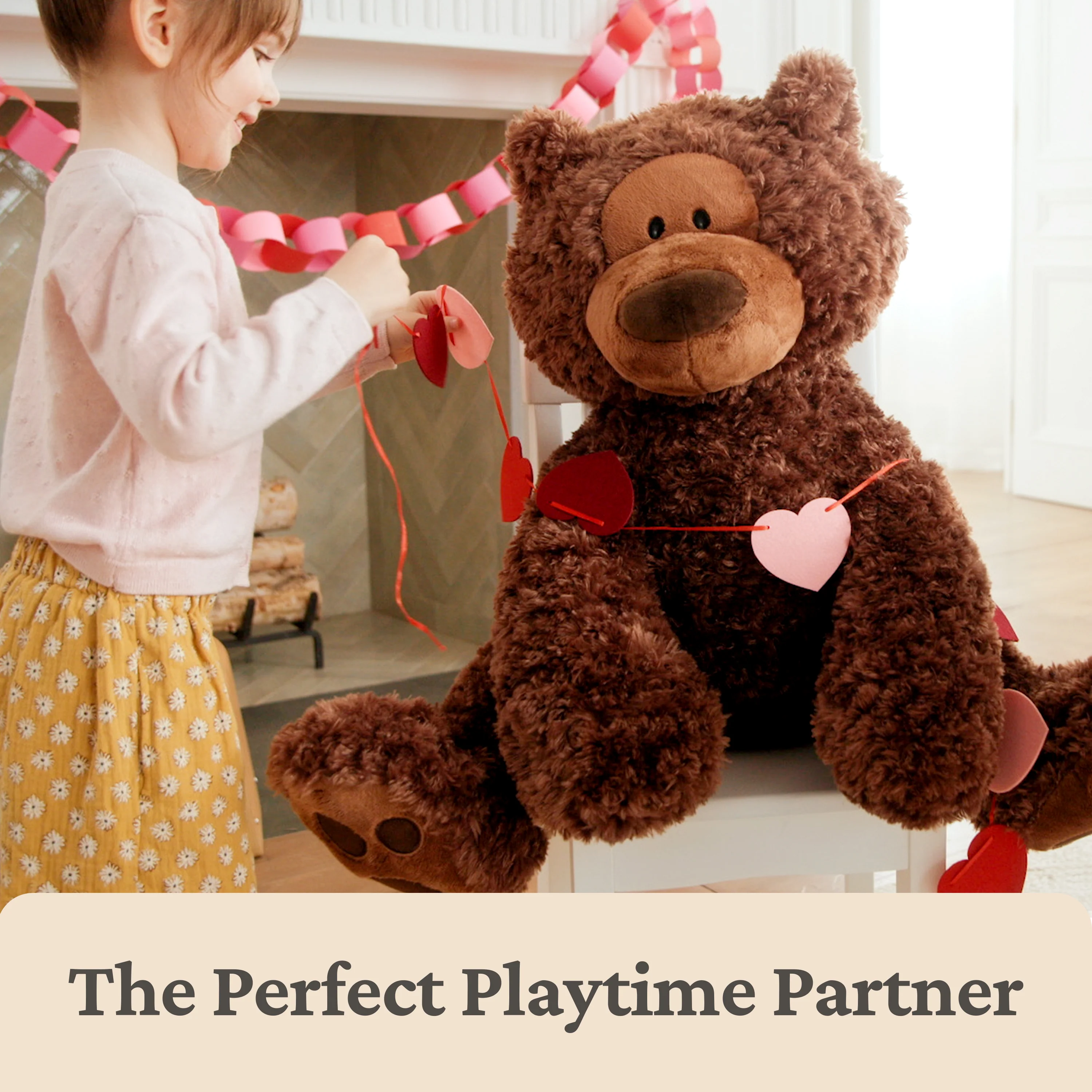 Jumbo Philbin Bear, Chocolate, 29 in - Image 5