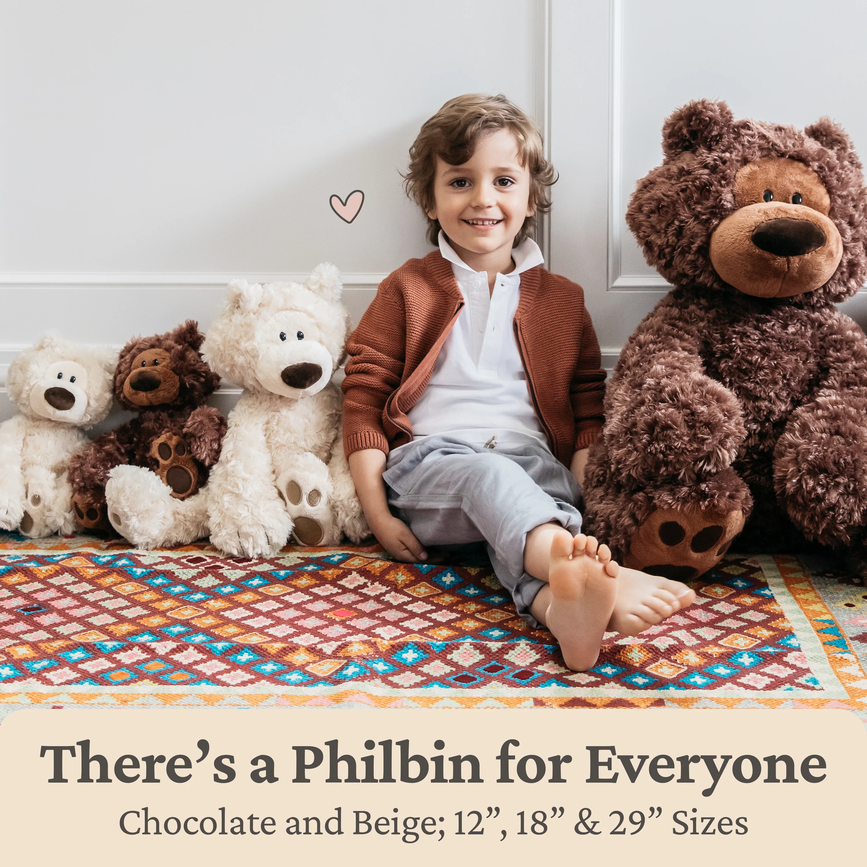 Jumbo Philbin Bear, Chocolate, 29 in - Image 7