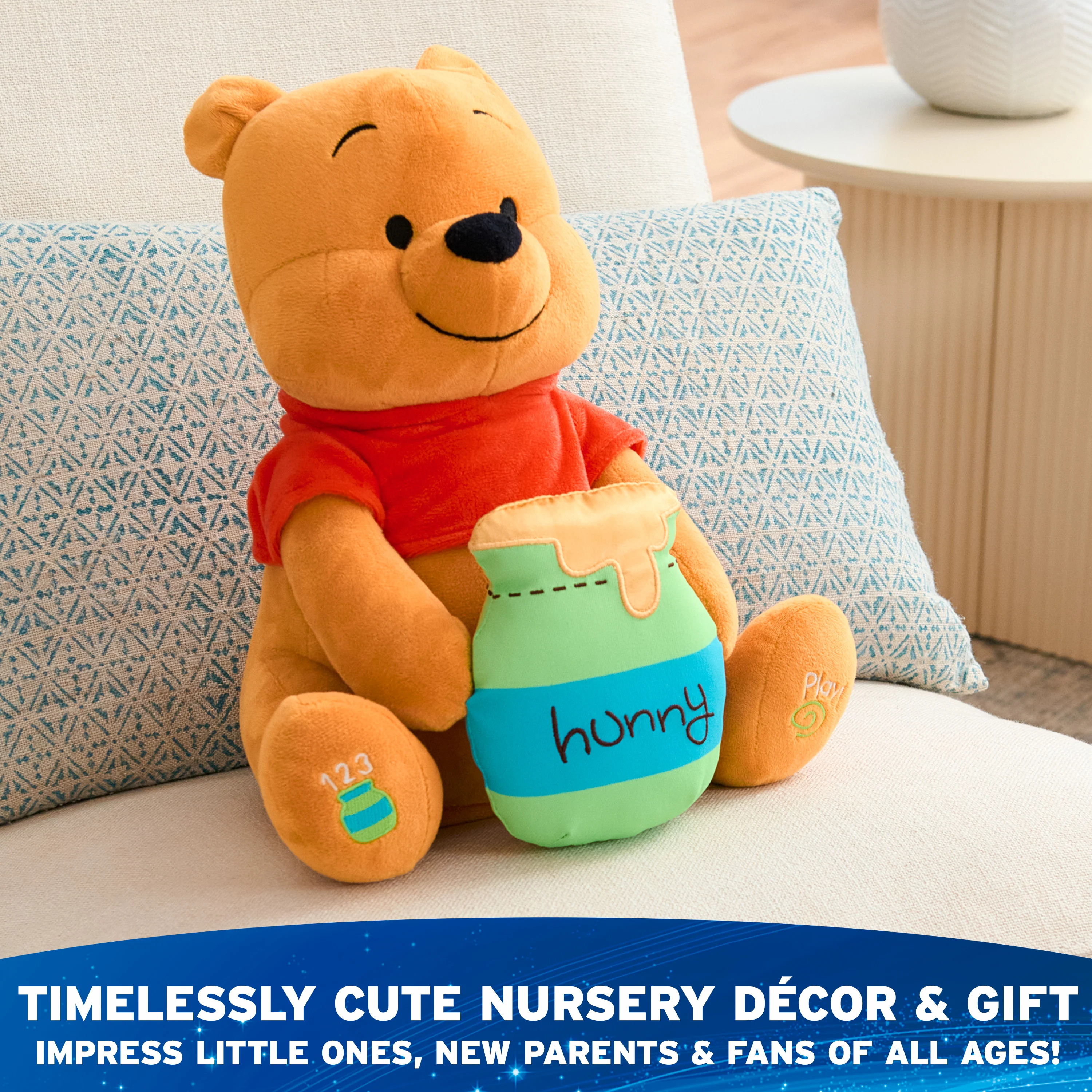 Peek-a-Boo Winnie the Pooh Animated Plush, 11 in - Image 7