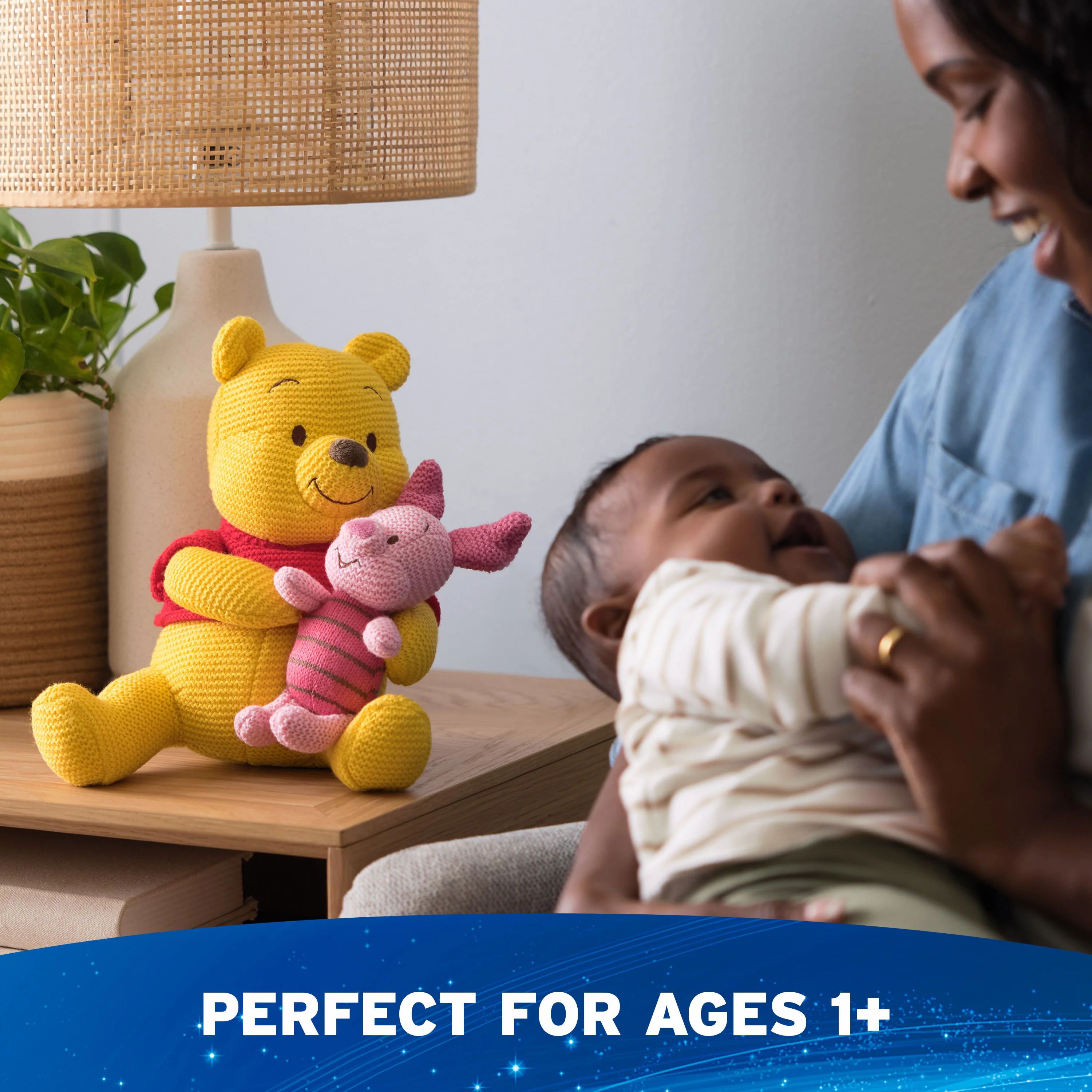 Winnie the Pooh & Piglet Knit Plush, 10 in - Image 6