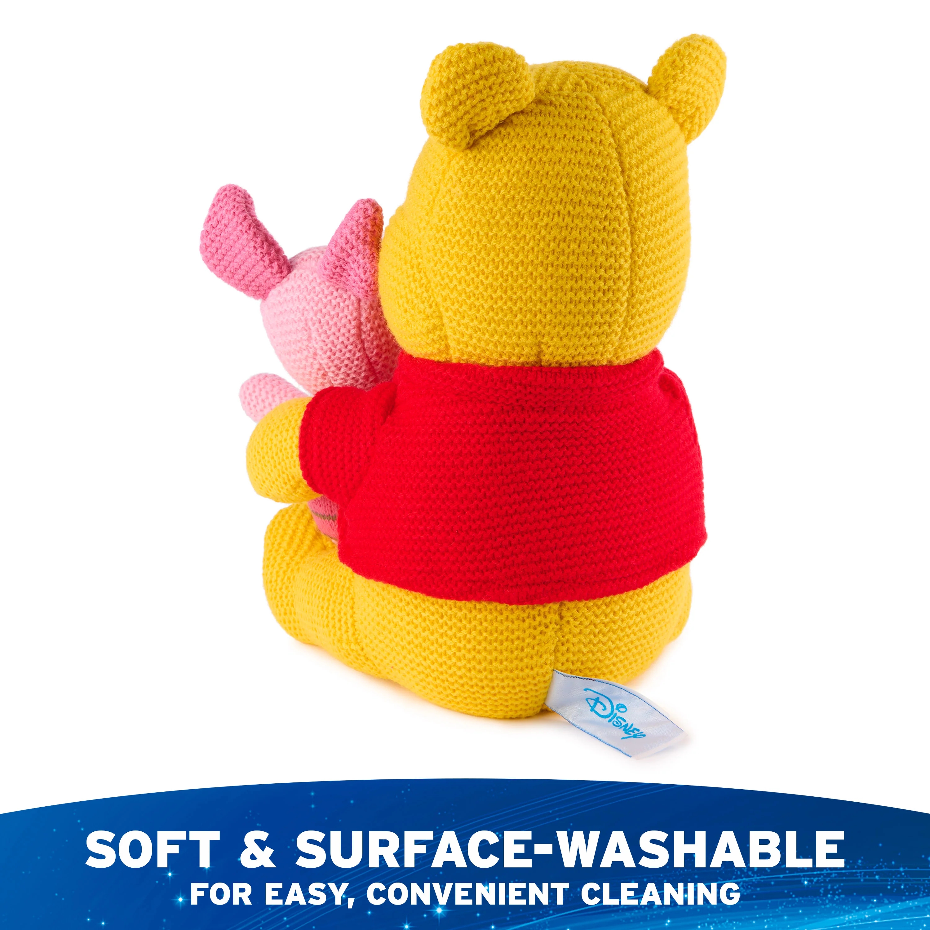 Winnie the Pooh & Piglet Knit Plush, 10 in - Image 7